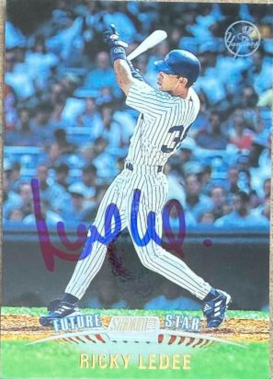 Ricky Ledee Autographed 1999 Stadium Club #354 FS, SP