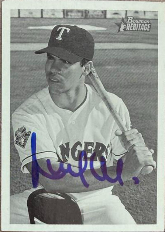 Ricky Ledee Autographed 2001 Bowman Heritage #186
