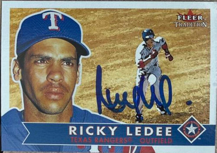 Ricky Ledee Autographed 2001 Fleer Tradition #183