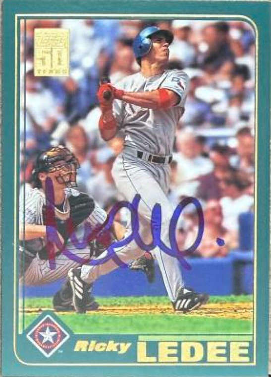 Ricky Ledee Autographed 2001 Topps #654