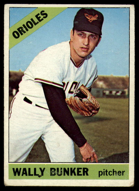 1966 Topps #499 Wally Bunker VG Baltimore Orioles 