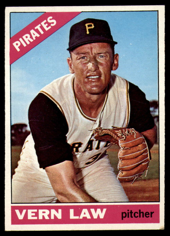 1966 Topps #15 Vern Law VG Pittsburgh Pirates 