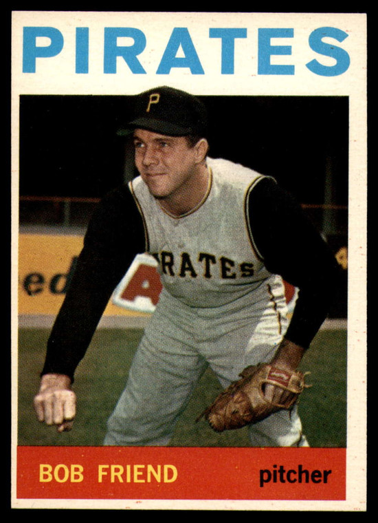 1964 Topps #20 Bob Friend VG Pittsburgh Pirates 