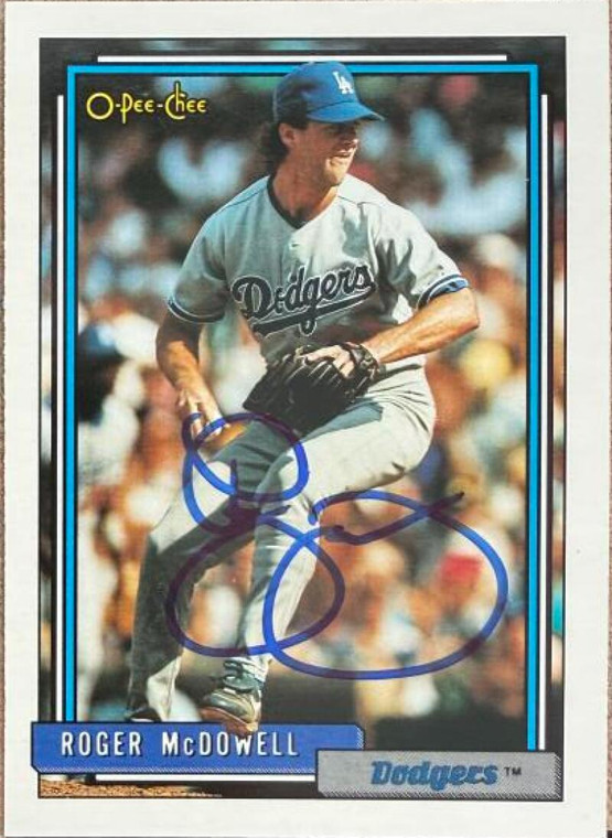 Roger McDowell Autographed 1992 O-Pee-Chee #713 