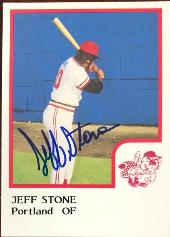 Jeff Stone Autographed 1986 Portland Beavers Pro Cards #21