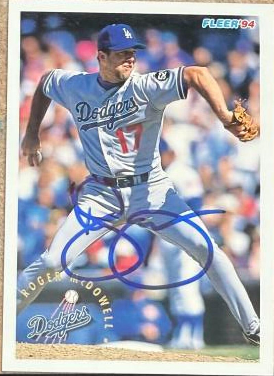 Roger McDowell Autographed 1994 Fleer #517