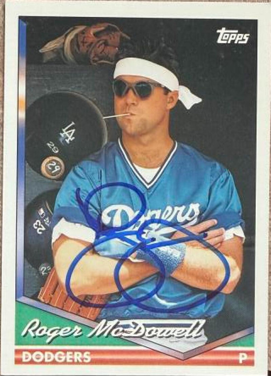 Roger McDowell Autographed 1994 Topps #296
