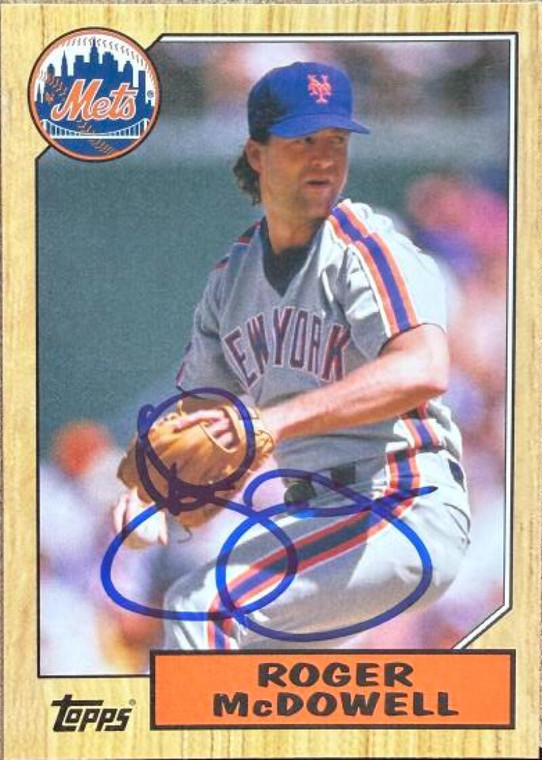 Roger McDowell Autographed 2012 Topps Archives #229 SP