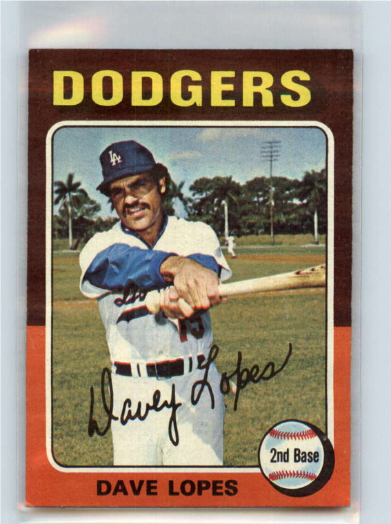 1975 Topps #93 Davey Lopes VG Los Angeles Dodgers 