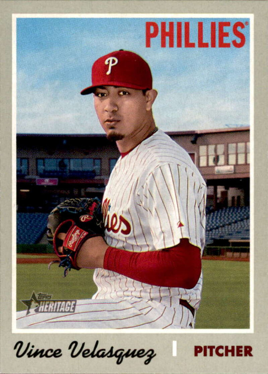 2019 Topps Heritage #149 Vince Velasquez NM-MT  Philadelphia Phillies 