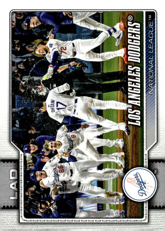 2026 Topps #256 Los Angeles Dodgers Team Card NM-MT Los Angeles Dodgers 