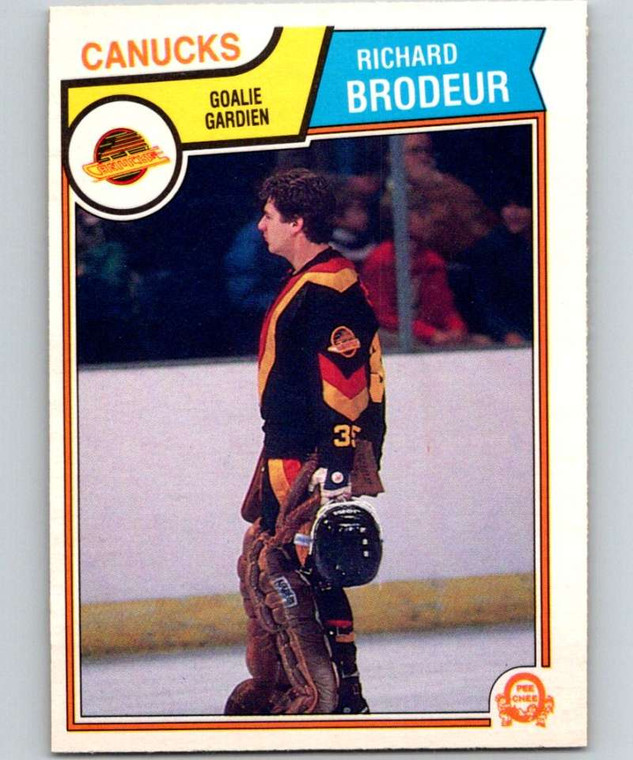 1983-84 O-Pee-Chee #346 Richard Brodeur VG Vancouver Canucks 