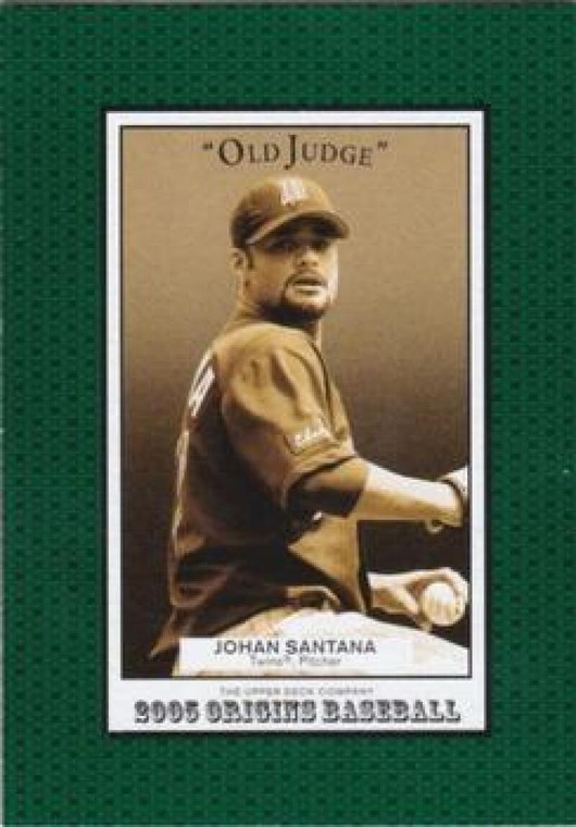 2005 UD Origins Old Judge #30 Johan Santana NM-MT Minnesota Twins 
