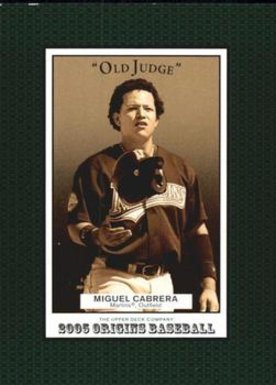 2005 UD Origins Old Judge #61 Miguel Cabrera NM-MT Florida Marlins 