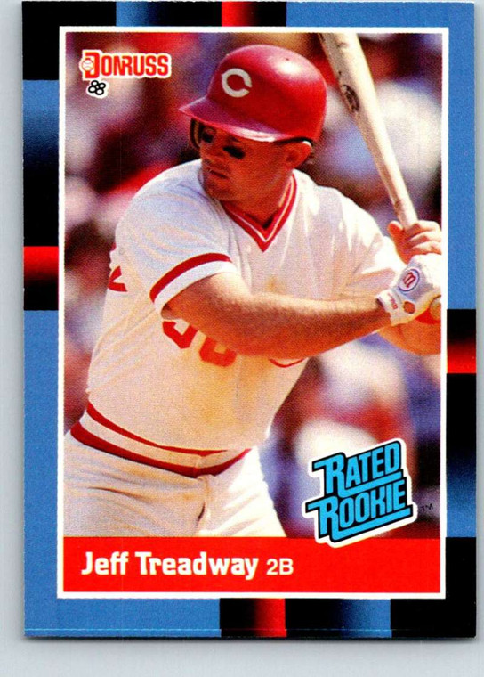 1988 Donruss #29 Jeff Treadway NM-MT RC Rookie Cincinnati Reds 