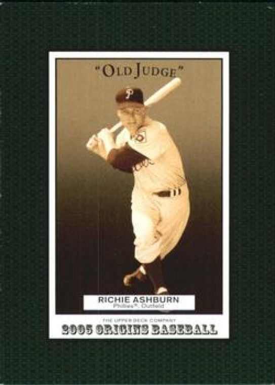 2005 UD Origins Old Judge #105 Richie Ashburn NM-MT Philadelphia Phillies 