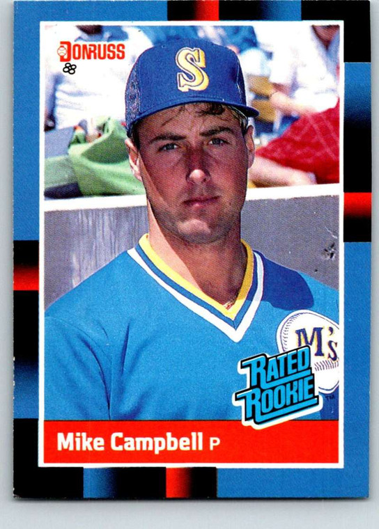 1988 Donruss #30 Mike Campbell NM-MT RC Rookie Seattle Mariners 