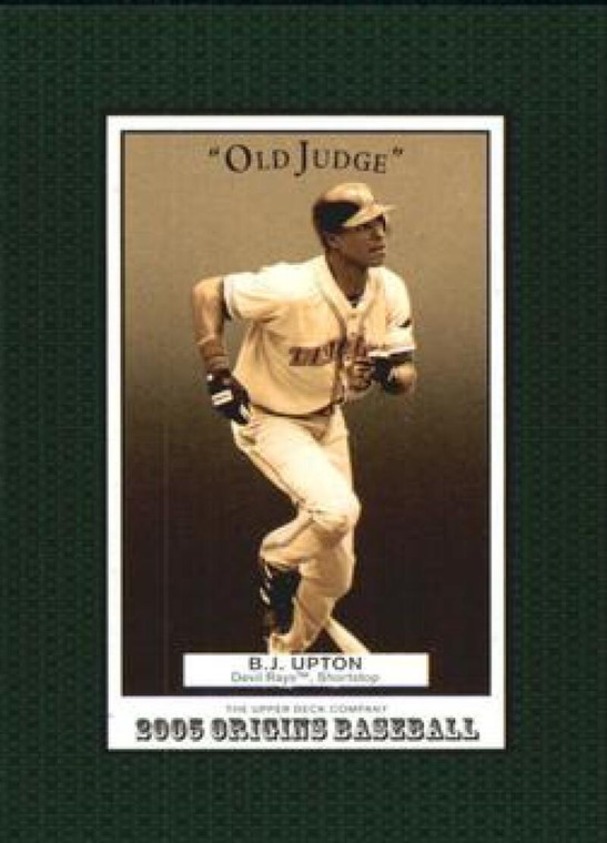2005 UD Origins Old Judge #159 B.J. Upton NM-MT Tampa Bay Devil Rays 