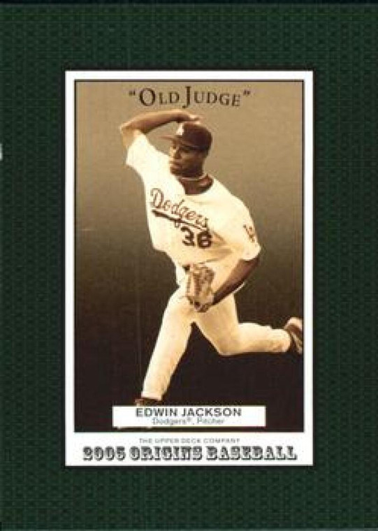 2005 UD Origins Old Judge #164 Edwin Jackson NM-MT Los Angeles Dodgers 
