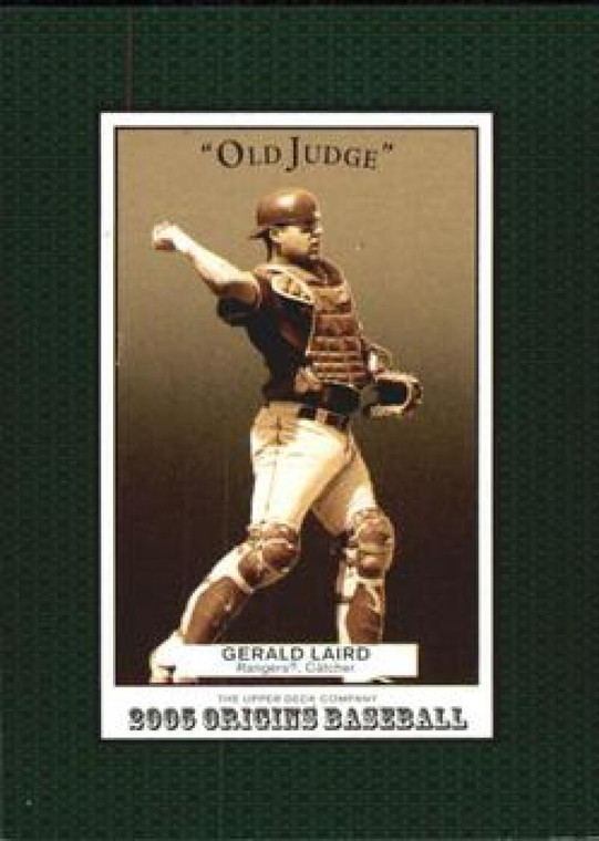 2005 UD Origins Old Judge #179 Gerald Laird NM-MT Texas Rangers 