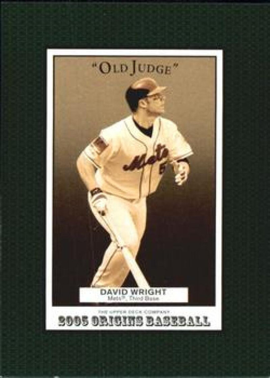 2005 UD Origins Old Judge #193 David Wright NM-MT New York Mets 