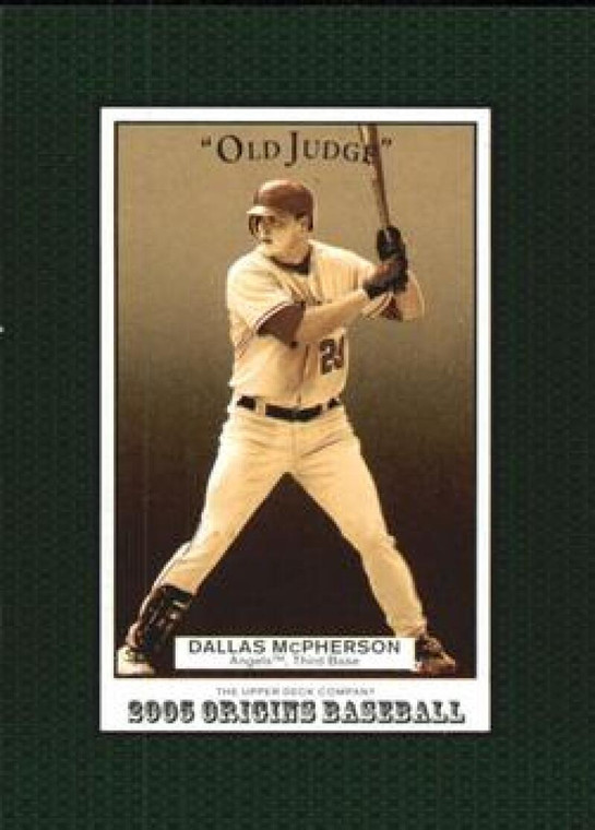 2005 UD Origins Old Judge #199 Dallas McPherson NM-MT Los Angeles Angels 
