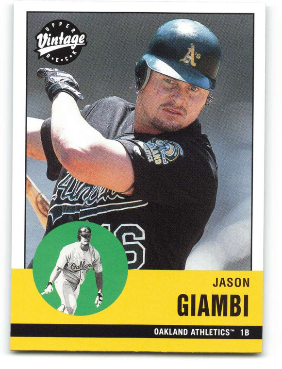 2001 Upper Deck Vintage #12 Jason Giambi NM-MT  Oakland Athletics 