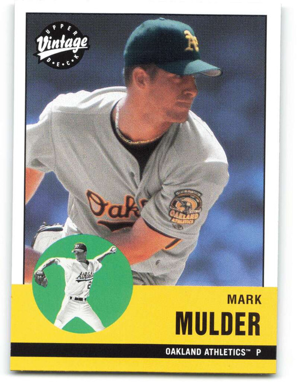 2001 Upper Deck Vintage #16 Mark Mulder NM-MT  Oakland Athletics 