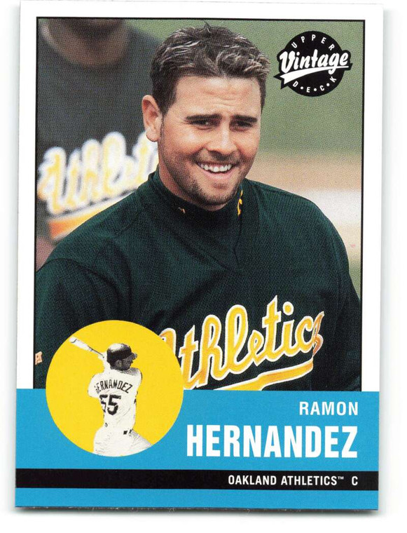 2001 Upper Deck Vintage #18 Ramon Hernandez NM-MT  Oakland Athletics 