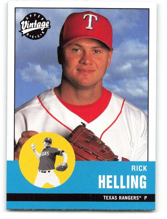 2001 Upper Deck Vintage #82 Rick Helling NM-MT  Texas Rangers 