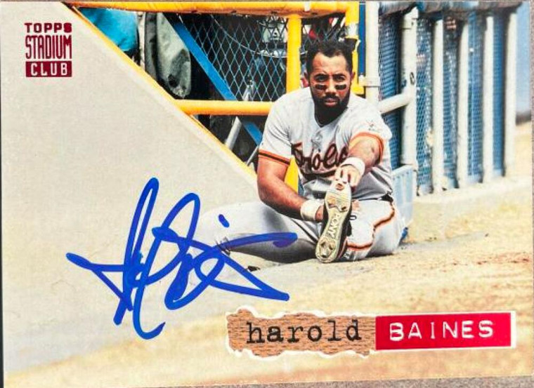 Harold Baines Autographed 1994 Stadium Club #16