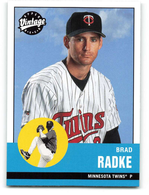 2001 Upper Deck Vintage #134 Brad Radke NM-MT  Minnesota Twins 