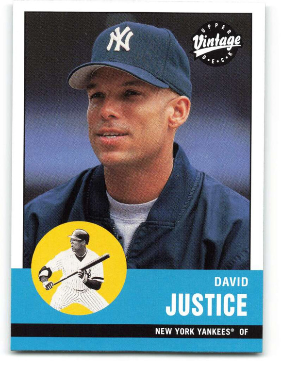 2001 Upper Deck Vintage #150 David Justice NM-MT  New York Yankees 