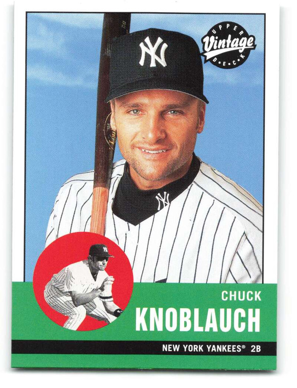 2001 Upper Deck Vintage #159 Chuck Knoblauch NM-MT  New York Yankees 