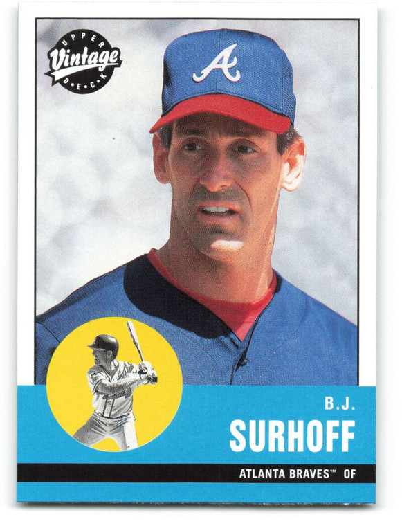 2001 Upper Deck Vintage #182 B.J. Surhoff NM-MT  Atlanta Braves 