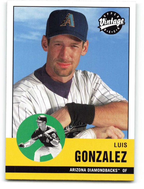 2001 Upper Deck Vintage #220 Luis Gonzalez NM-MT  Arizona Diamondbacks 