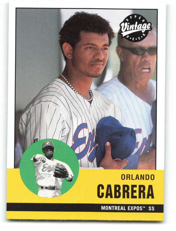 2001 Upper Deck Vintage #244 Orlando Cabrera NM-MT  Montreal Expos 