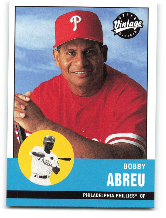 2001 Upper Deck Vintage #298 Bob Abreu NM-MT  Philadelphia Phillies 