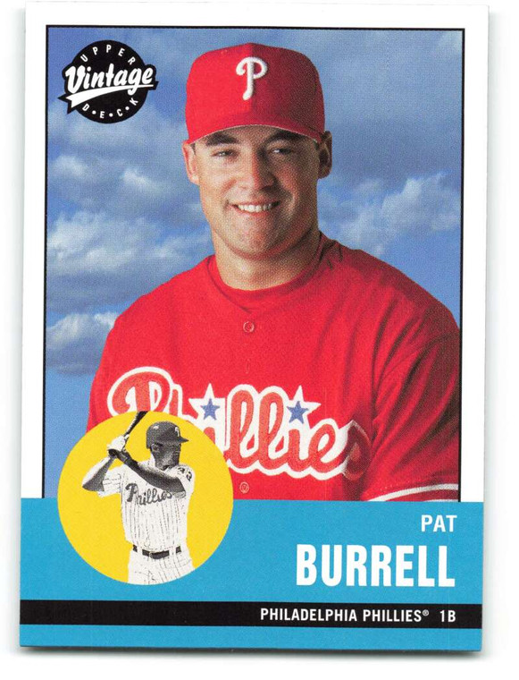 2001 Upper Deck Vintage #306 Pat Burrell NM-MT  Philadelphia Phillies 