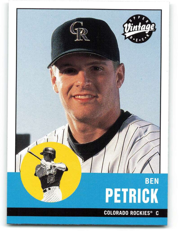 2001 Upper Deck Vintage #334 Ben Petrick NM-MT  Colorado Rockies 