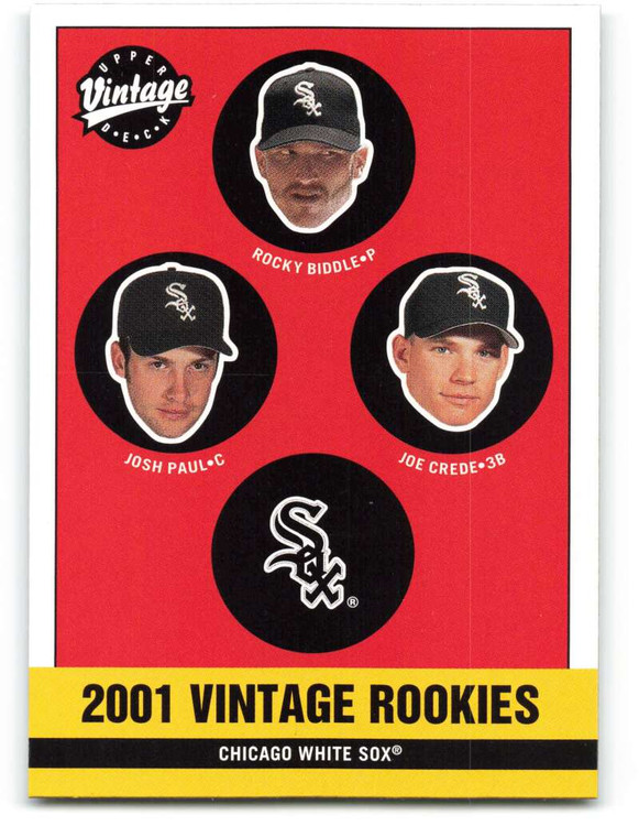 2001 Upper Deck Vintage #353 Josh Paul/Rocky Biddle/Joe Crede NM-MT  Chicago White Sox 