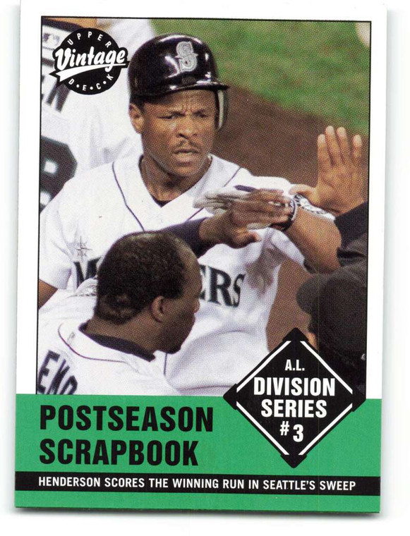 2001 Upper Deck Vintage #373 Rickey Henderson SH NM-MT  