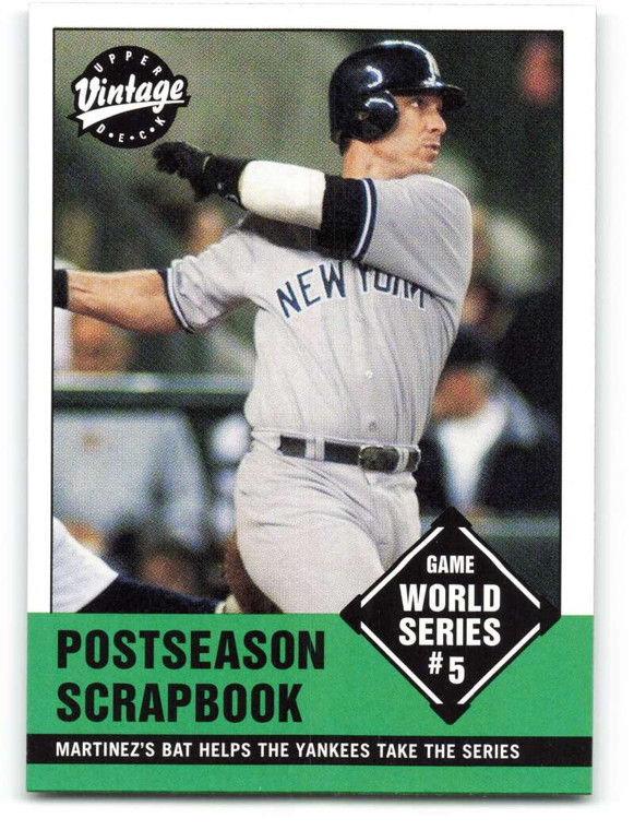 2001 Upper Deck Vintage #375 Tino Martinez SH NM-MT  New York Yankees 