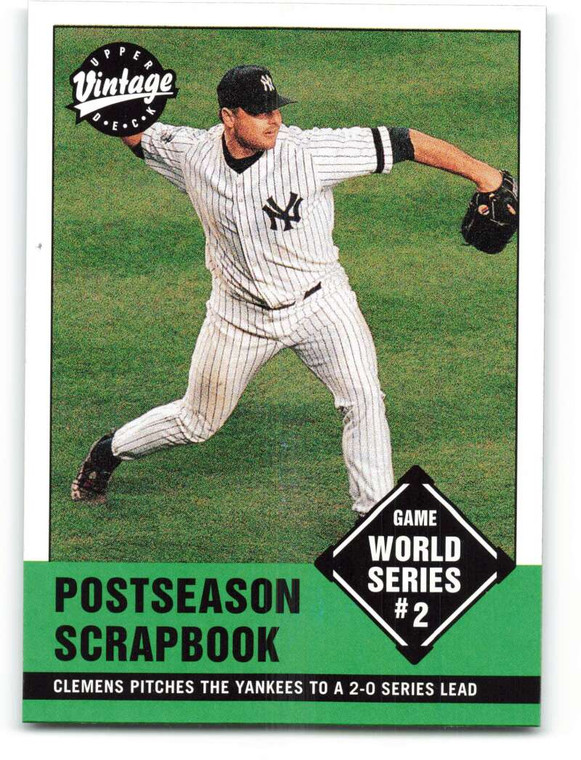 2001 Upper Deck Vintage #387 Roger Clemens SH NM-MT  New York Yankees 