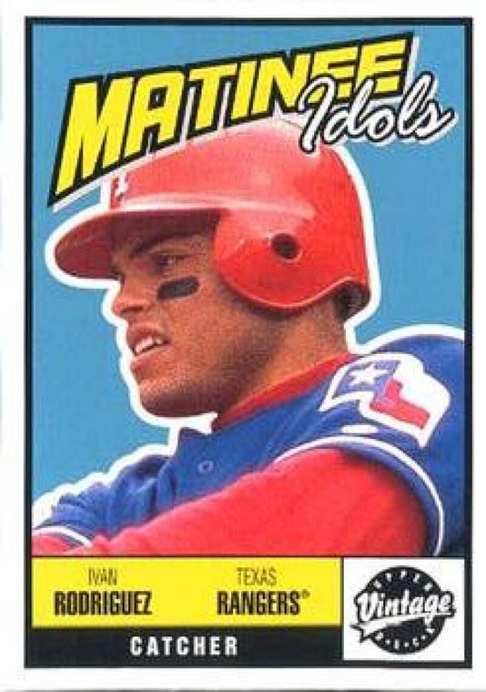 2001 Upper Deck Vintage Matinee Idols #M14 Ivan Rodriguez NM-MT  Texas Rangers 