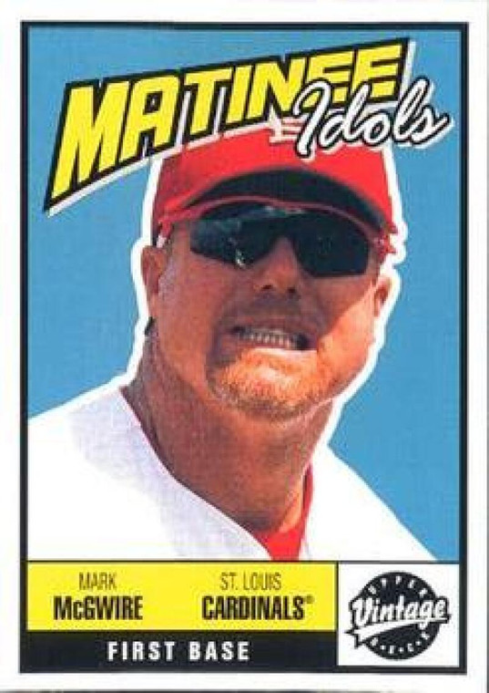 2001 Upper Deck Vintage Matinee Idols #M20 Mark McGwire NM-MT  St. Louis Cardinals 