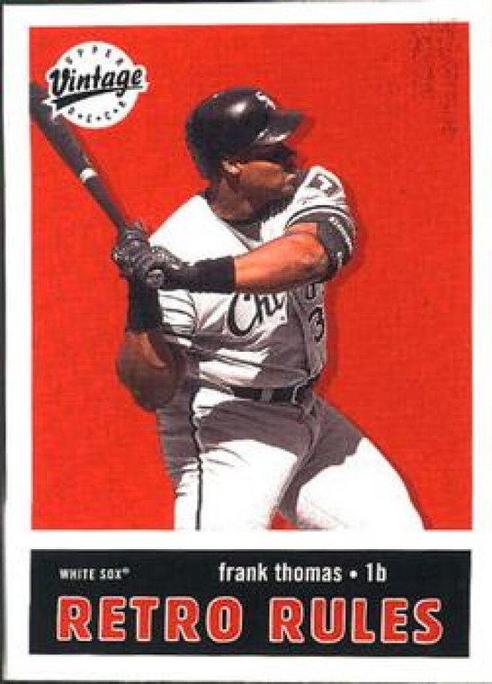2001 Upper Deck Vintage Retro Rules #R2 Frank Thomas NM-MT  Chicago White Sox 