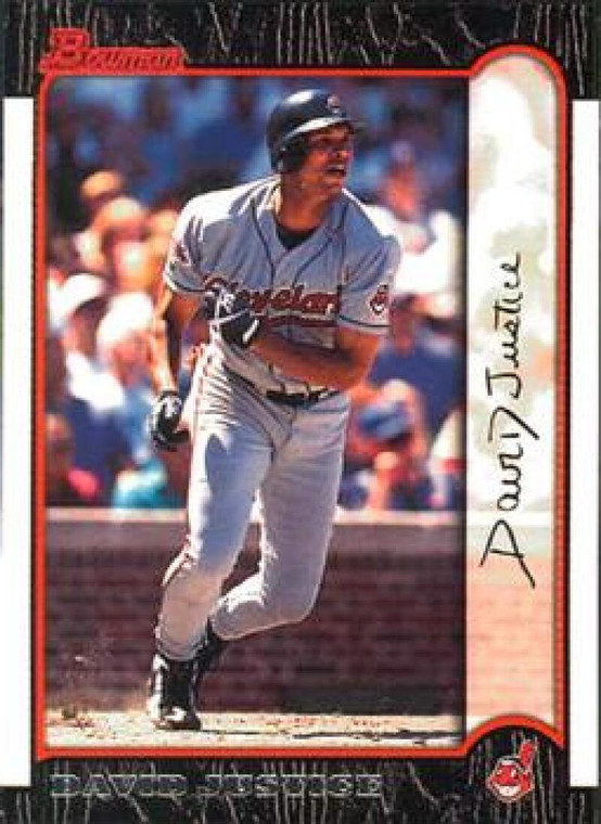 1999 Bowman #53 David Justice NM-MT  Cleveland Indians 