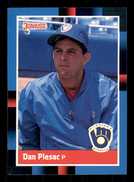 1988 Donruss #109 Dan Plesac NM-MT Milwaukee Brewers 