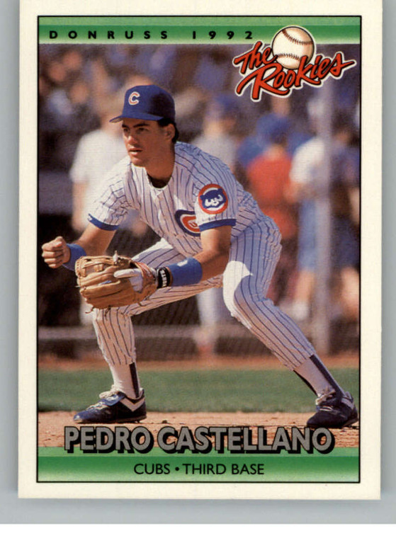 1992 Donruss The Rookies #22 Pedro Castellano VG RC Rookie Chicago Cubs 